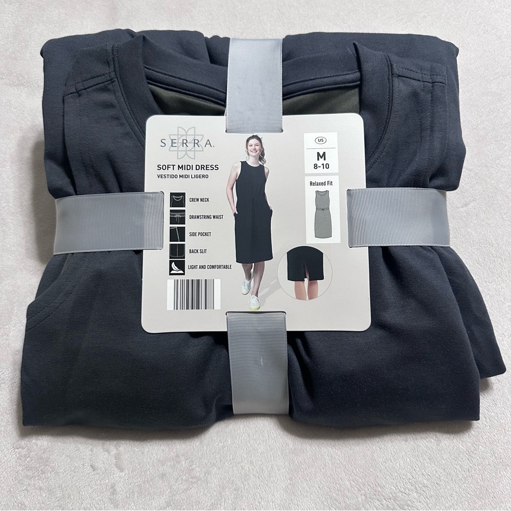 NWT! | Serra Aldis Women's Black Soft Midi Dress